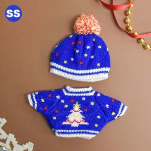ぬいぐるみ 洋服 キャップ＆セーター ツリー SS 秋冬23 ベアウェア 着せ替え ぬい服 プレゼント ニット帽 帽子 クリスマス 爆買 母の日