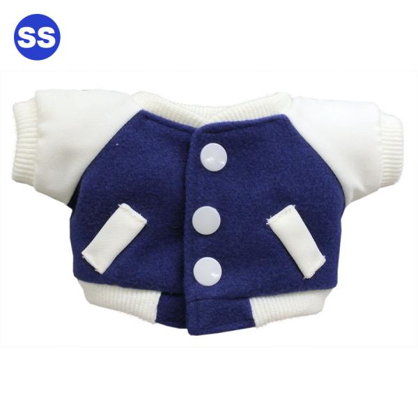 ぬいぐるみ 洋服 スタジアムジャンパー ブルー SS 秋冬24新作 ベアウェア 着せ替え ぬい服 プ...