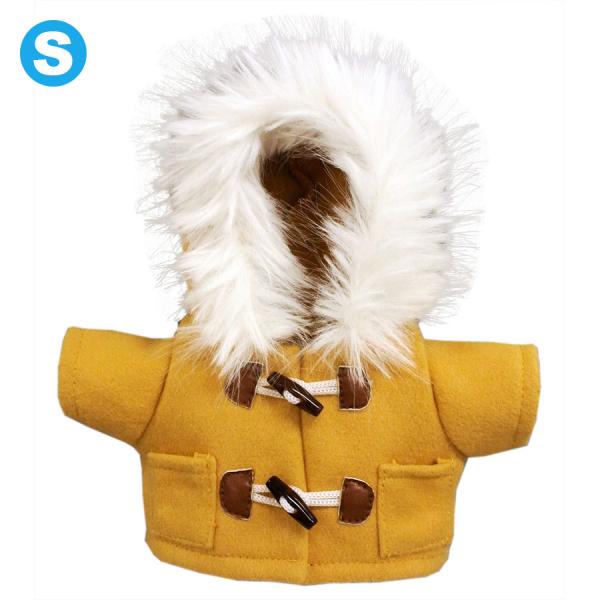 ぬいぐるみ 洋服 コート マスタード S 秋冬24新作 ベアウェア 着せ替え ぬい服 プレゼント