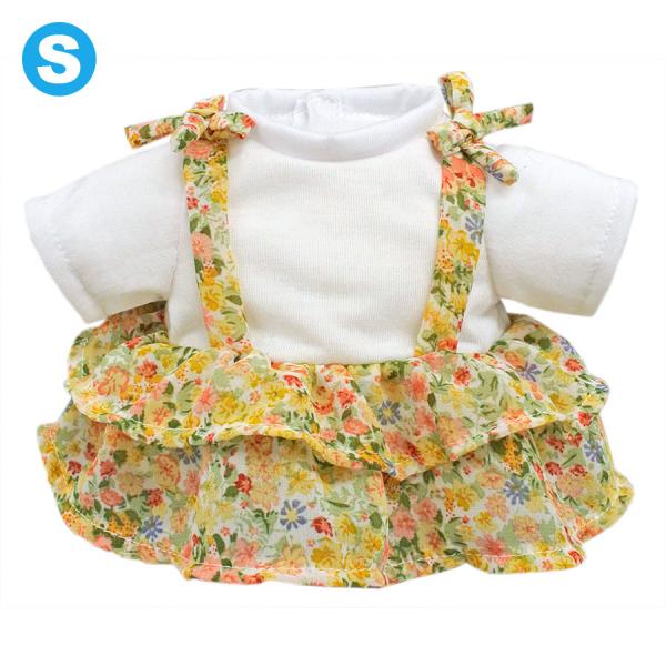 ぬいぐるみ 洋服 ワンピース フラワー Ｓ 春夏25新作 ベアウェア 着せ替え ぬい服 プレゼント