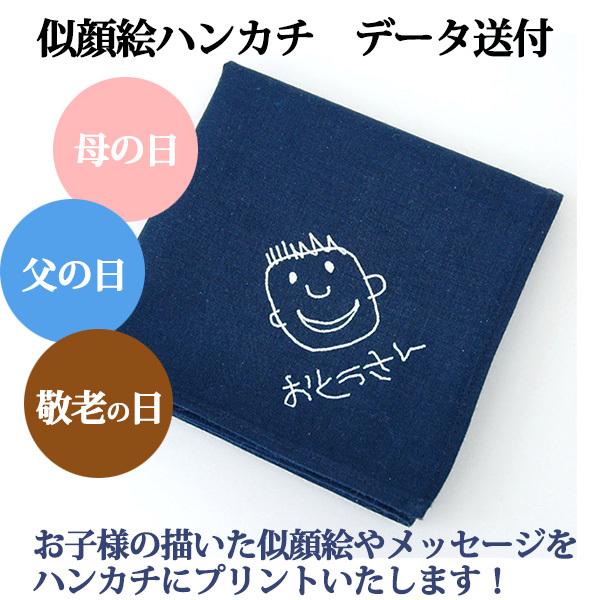 似顔絵ハンカチ　データ送付