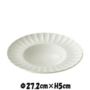 大陸　ミルクホワイト27プレート　白い陶器磁器の食器　おしゃれな業務用洋食器　お皿大皿平皿｜deardishbasara