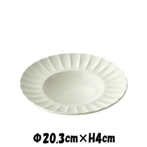 大陸　ミルクホワイト20プレート　白い陶器磁器の食器　おしゃれな業務用洋食器　お皿大皿平皿｜deardishbasara