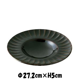 大陸　ブラック27プレート　黒い陶器磁器の食器　おしゃれな業務用洋食器　お皿大皿平皿｜deardishbasara