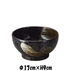 柚子黒天目 八角6.3丼 どんぶりラーメン鉢うどん丼 陶器磁器の食器