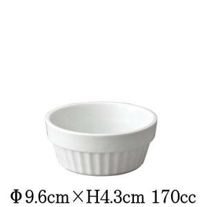8cmスフレ オーブン対応ココットスフレ 白い陶器磁器の耐熱食器