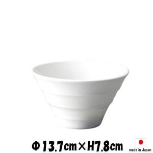 LINEA リネア 白深ボール13cm 　お茶碗ミニ丼　白い陶器磁器の食器　おしゃれな業務用洋食器　お皿中皿深皿｜deardishbasara