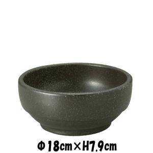黒16cm 直火対応 耐熱陶器製スタッキング石焼きビビンバ鍋 陶器磁器の