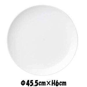 白中華 厚玉31cm皿 丸皿 白い陶器磁器の食器 おしゃれな業務用洋食器