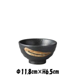 黒ストライプ飯碗 お茶碗ミニ丼 陶器磁器の食器 おしゃれな業務用和