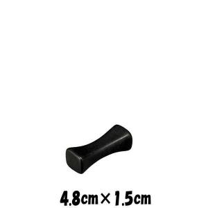 まくら黒　箸置きレスト　卓上小物雑貨　陶器磁器　おしゃれな業務用食器