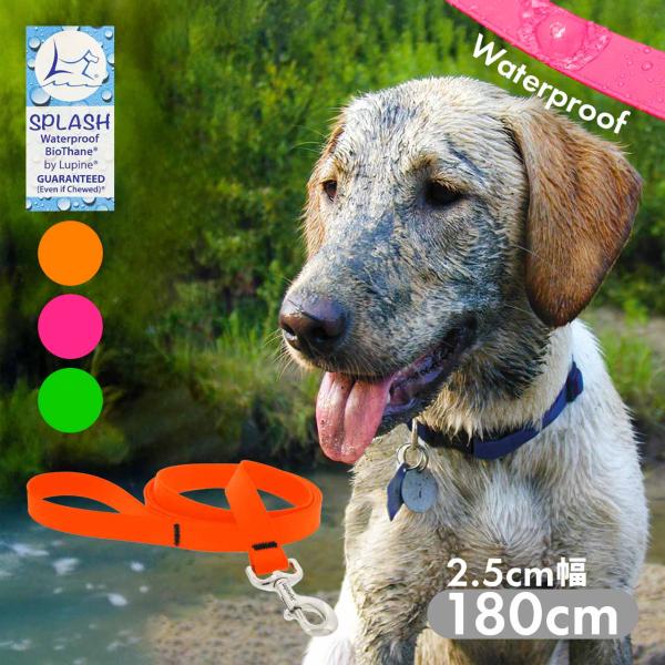 大型犬 リード 防水 180cm ルパイン スプラッシュ リード 2.5cm幅 アメリカ製 海外ブラ...