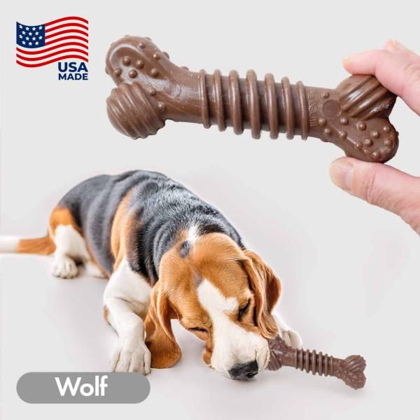 Nylabone ナイラボーン テクスチャーボーン ウルフサイズ 犬用 おもちゃ 中型犬 噛むおもち...