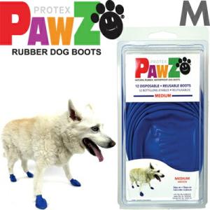 中型犬 大型犬 ブーツ PAWZ ラバードッグブーツ M 12枚入 4本足3回分 ブルー ポウズ パ...