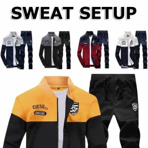 ジャージ 上下セット スウェット スポーツウェア トレーニング メンズ セットアップ 前開き 長袖 秋冬春 パンツ ルームウェア 通勤 通学 おしゃれ おすすめ