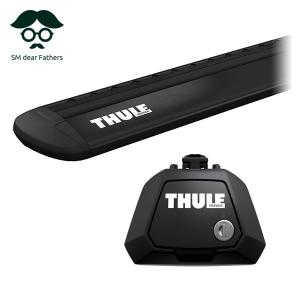 THULE VOLVO XC90（ルーフレール付き 2002〜2015 CB#）専用ベースキャリアセット フット710410+ウイングバー EVO7112B スーリー カーキャリア ルーフキャリア｜dearfathers