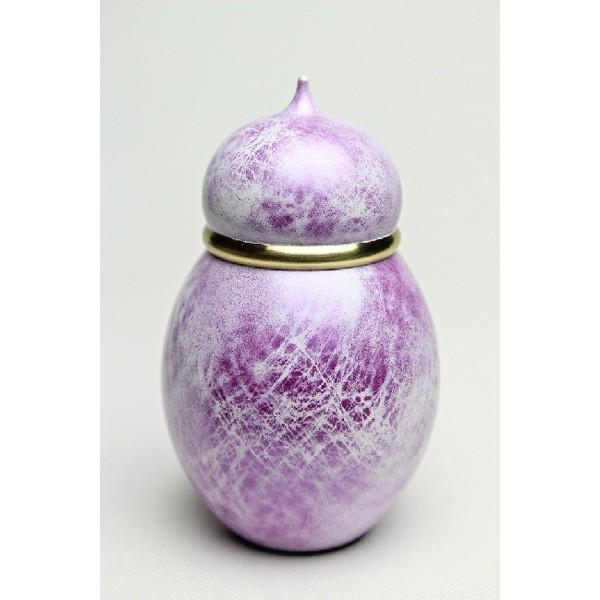 ペット 骨壷 ペット骨壷 心 菫 すみれ 国産 金属 分骨 犬 猫 骨壷