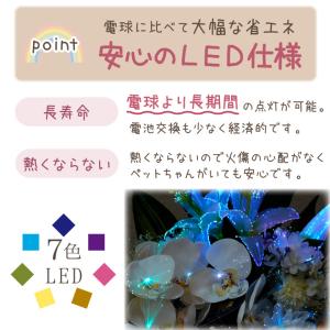 ペット供養 LED 光触媒 フラワー ライト ...の詳細画像3