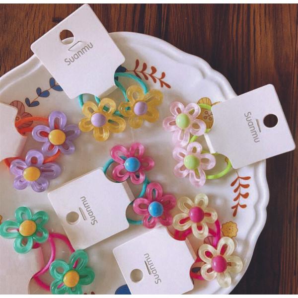 キッズヘアゴム ２個セット 韓国子供服 子供 キッズ 女の子 小物 ヘアアクセ 赤ちゃん ミニ キッ...