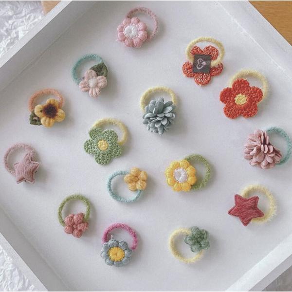 ベビーヘアゴム 5個セット 韓国子供服 子供 キッズ 女の子 小物 ヘアアクセ 赤ちゃん ミニ キッ...