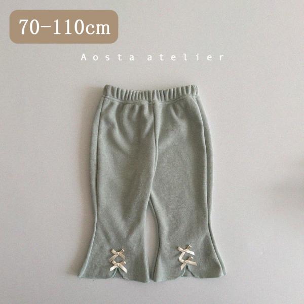 AOSTA classic ribbon pants ベビー レギンス ボトム ズボン 韓国子供服 ...