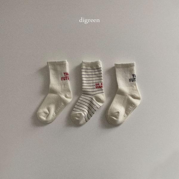 digreen キッズ 靴下 future socks (3set) 男の子 女の子 幼児 おしゃれ...
