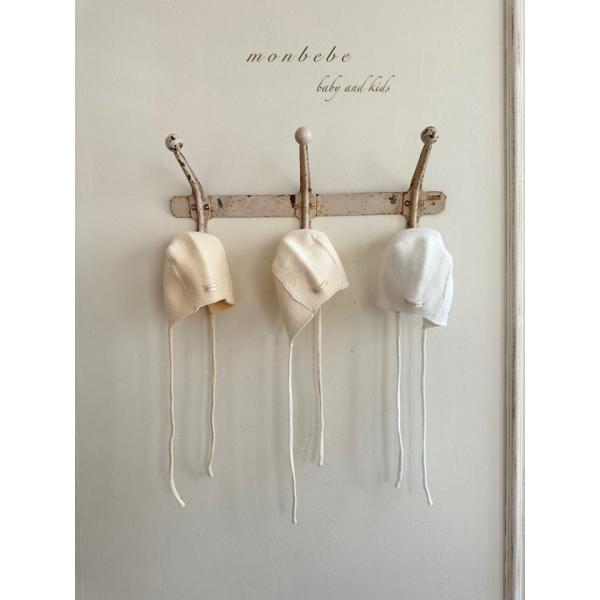 韓国子供服 monbebe  新生児 退院着 ボンネット 帽子 ベビー 赤ちゃん 女の子 男の子 ユ...