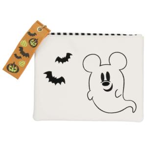 ディズニー ハロウィーン ハロウィン 2019 ( リゾート おばけ ) ポーチ (白長方形型) ミッキー マウス ゴースト 小物入れ ディズニーリゾート 限定 お土産