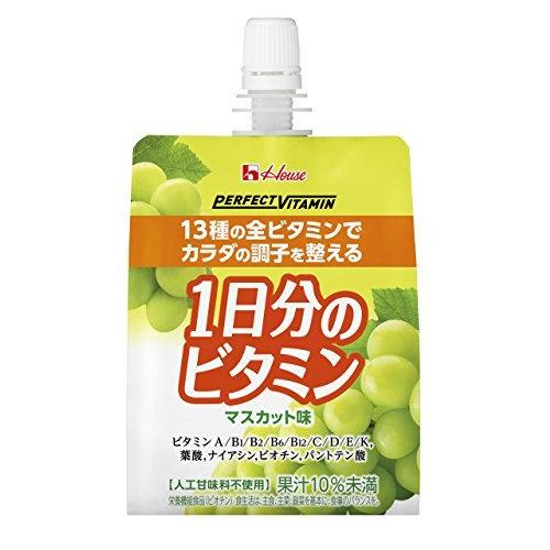 PERFECT VITAMIN 1日分のビタミンゼリー マスカット味 180g×24袋 ハウスウェル...