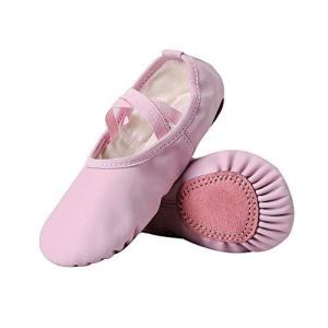 バレエダンスシューズ PU製バレエ靴 ダンス練習シューズ 大人&子供用 初心者 練習用
