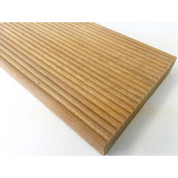 セランガンバツ  20×105×2500mm【片面リブ溝加工】　ウッドデッキ材　天然木材料 【床材 ...