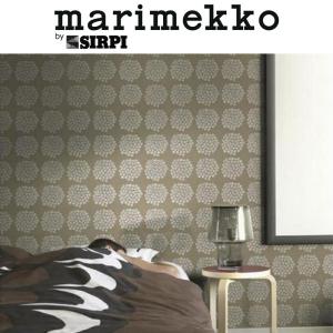 壁紙 張り替え はがせる クロス おしゃれ 輸入壁紙 マリメッコ プケッティ PUKETTI トープ 17911 marimekko 輸入壁紙 壁紙 張り替え DIY 自分で