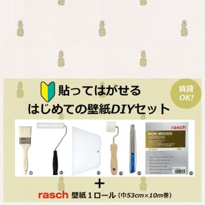 壁紙 はがせる クロス道具セット はじめてセット ラッシュ rasch2020sc 808308 貼ってはがせる DIY 自分で 賃貸OK 輸入壁紙 DIY 自分で｜decoall