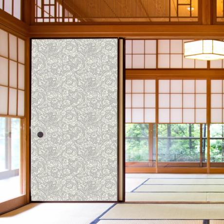 襖紙 貼り替え リメイク モリス柄 バチュラーズバトン 和モダン ふすま紙 洋風 おしゃれ 水で貼れ...