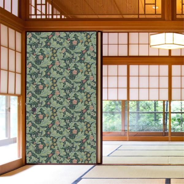 襖紙 貼り替え リメイク モリス柄 レスター 和モダン ふすま紙 洋風 おしゃれ シック 花柄 水で...