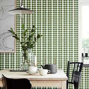 壁紙 張り替え はがせる クロス 輸入壁紙  北欧 スウェーデン  葉っぱ リーフ柄 自然 おしゃれ...