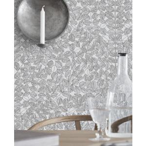 北欧 ボタニカル柄 張り替え おしゃれ 輸入壁紙 葉っぱ ヴィオラ グロステン ROMANS スウェ...