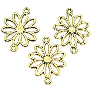 3色から選べるダブルカンのお花チャーム★かわい...の詳細画像1