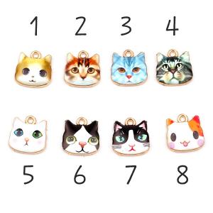 しっぽが動くネコちゃんチャーム 7種類☆かわいいアンティークチャーム
