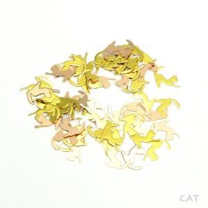 レジンやネイルアートに!「ジャンプする猫」 ゴー...の商品画像