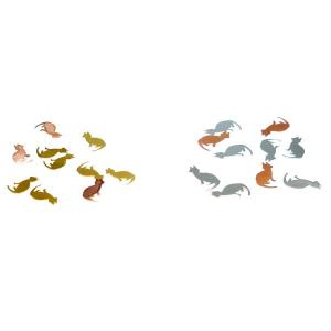 レジンやネイルアートに!「お座りする猫」 ゴー...の詳細画像1