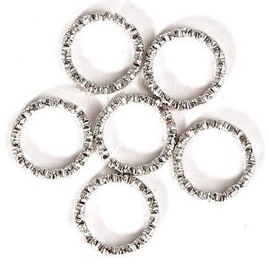 繋ぎ目のあるデザイン丸カン 10mm, 15m...の詳細画像2