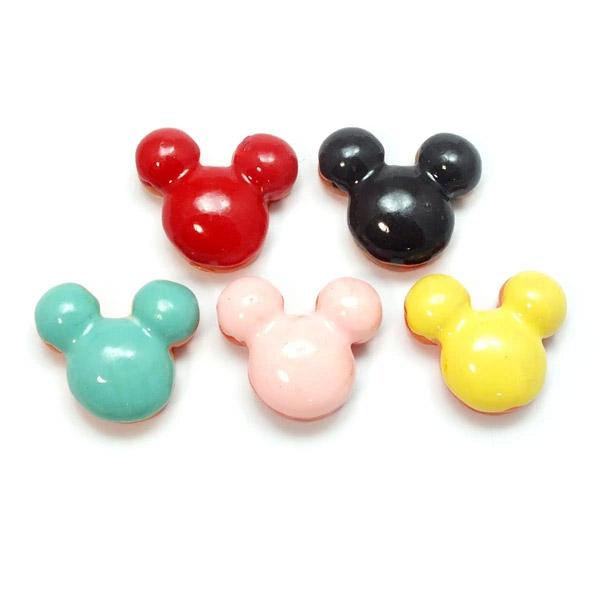 ネズミの形をしたクッキー 5個セット★スイーツデコパーツ アイシング マウス ねずみ