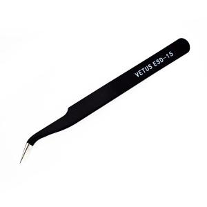 プロ用ツイーザー(ピンセット) Vetus ESD-15 デコ用途に最適！まつげエクステなどアイリストの方にも！