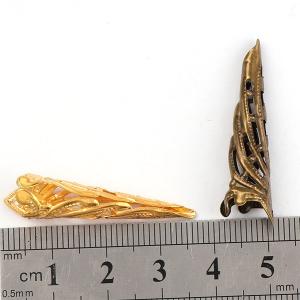 長細ビーズキャップ 10個セット★少し長めでし...の詳細画像1