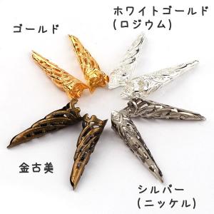 長細ビーズキャップ 10個セット★少し長めでし...の詳細画像2