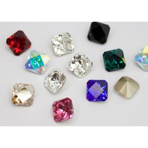 スワロフスキー #4499 ファンシーストーン [カレイドスコープ　スクエア] エメラルド　6mm(...