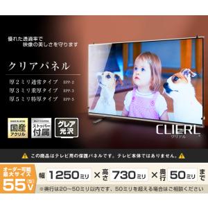 テレビ保護パネル 55型 55インチ クリアパ...の詳細画像1