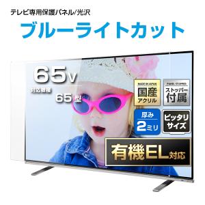 テレビ保護パネル 65型 65インチ ブルーライトカット テレビ