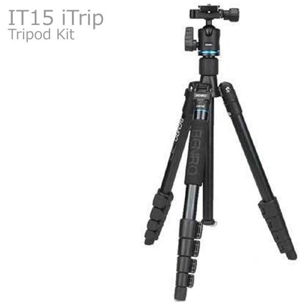 Benro ベンロー 5段 アルミ 三脚 キット iTrip シリーズ  IT15 雲台付き 耐荷重...